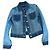 Chaqueta vaquera Louis Vuitton botones Monogram Azul