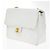 Chanel Vintage Square Classic Flap Quilted Lambskin Small Bianco - vista 3