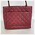 Borsa Tote Chanel in vitello granulato Bordeaux Bordò - vista 10