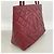 Borsa Tote Chanel in vitello granulato Bordeaux Bordò - vista 2