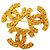 Spilla Chanel Triple Coco D'oro