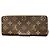 Louis Vuitton Portefeuille Clemence Long Wallet Castaño - vista 2