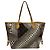 Borsa Tote Louis Vuitton x Yayoi Kusama Collaboration Neverfull MM Marrone Bianco - vista 2