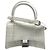 Borsa a tracolla 2-Way Balenciaga Hourglass Mini Bianco