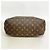 Borsa Louis Vuitton Monogram Flower Zipped Tote MM Marrone - vista 3