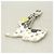 Portachiavi/Charm Louis Vuitton Bijou Sac Bianco - vista 2