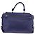 Salvatore Ferragamo Sofia Satchel Leather Medium Blu - vista 2