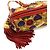 Borsa a tracolla Chanel Matelassé Rosso Multicolore - vista 9