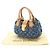 Borsa a mano Louis Vuitton Monogram Denim Pleaty Blu - vista 2