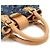 Borsa a mano Louis Vuitton Monogram Denim Pleaty Blu - vista 6