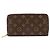 Cartera Zippy Monogram Louis Vuitton Castaño