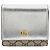 Cartera bi-fold Gucci GG Marmont Plata Beige