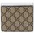 Cartera bi-fold Gucci GG Marmont Plata Beige - vista 3