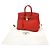 Hermès Borsa Hermes Birkin 25 Togo Geranium Rosso - vista 2
