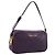 Pochette Miu Miu in pelle con doppia zip Porpora