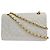 Chanel Classic Double Flap Quilted Lambskin Small Bianco - vista 2