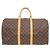 Borsa Louis Vuitton Keepall Bandoulière 50 Monogram Marrone Monogramma - vista 2