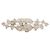 Chanel Vintage Coco Mark Efeu-Blatt Brosche Silber Pink Grün - Ansicht 3