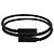 Hermès Bracciale Hermes Tourni Tresse Veau Swift So Black Nero