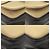 Borsa a tracolla in pelle e tela Yves Saint Laurent Nero Beige - vista 4