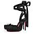 Décolleté Christian Louboutin Raso Nero con Lacci