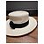 Cappello di paglia Chanel con nastro nero e Camelia Beige - vista 2