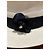 Cappello di paglia Chanel con nastro nero e Camelia Beige - vista 4
