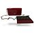 Fendi Wallet on Chain aus Lackleder Rot