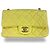 Chanel Classic Single Flap Quilted Lambskin Mini Yellow