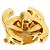 Chanel Coco Mark Turnlock Clip-Ohrringe Golden - Ansicht 2