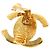 Chanel Coco Mark Turnlock Clip-Ohrringe Golden - Ansicht 4