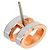 Hermès Orecchini Hermes Pop H in White e Rose Gold Bianco D'oro - vista 4