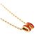 Hermès Collana Hermes Mini Pop H in Capucine e Oro D'oro - vista 5