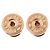 Hermès Boucles d'oreilles Mini Pop H Stud Hermes Rose Doré - vue 5