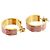 Louis Vuitton Nanogram Emaille-Ohrringe Pink Golden - Ansicht 4