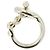 Ring Hermès Anello Large Croisette Hermes Argento - vista 3