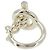 Ring Hermès Anello Large Croisette Hermes Argento - vista 4