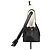 Borsa a tracolla Chanel 25 Medium Chain Nero - vista 10