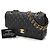 Borsa a tracolla con catena Chanel Matelasse 25 Nero - vista 2
