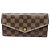Sarah Cartera larga Louis Vuitton Damier Canvas Castaño