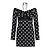 Dolce & Gabbana Seidenkleid mit Polka Dots Schwarz Weiß
