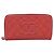Chanel Filigree Zip Around Quilted Caviar Long Arancione