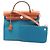 Hermès Bolso Hermes Herbag Zip PM Castaño Azul
