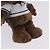 LOUIS VUITTON LV Louis Bear Cricket Bag Charm Pelliccia Marrone M03678 LV Auth 199080SAM - vista 4