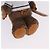 LOUIS VUITTON LV Louis Bear Cricket Bag Charm Pelliccia Marrone M03678 LV Auth 199080SAM - vista 9