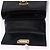 Borsa Salvatore Ferragamo Gancini in pelle Navy Gold Auth ka5976 D'oro Blu navy - vista 10