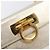 Borsa Vanity Salvatore Ferragamo Gancini in pelle oro Auth 199364A D'oro - vista 17