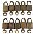 LOUIS VUITTON Set di 10 Lucchetti Lucchetto metallo Oro LV Auth 202430 D'oro - vista 2