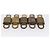 LOUIS VUITTON Set di 10 Lucchetti Lucchetto metallo Oro LV Auth 202430 D'oro - vista 7
