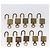 LOUIS VUITTON Set di 10 Lucchetti Lucchetto metallo Oro LV Auth 202430 D'oro - vista 8